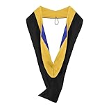 Endea Graduation Masters Hood for Science, Mathematics, Political Science, College Degrees - University Academic Regalia (Gold/Gold/Royal Blue)