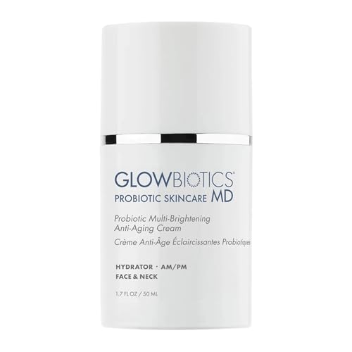Glowbiotics Probiotic Multi-Brightening Cream - Dark Spot Corrector & Anti-Aging Face Moisturizer - 1.7 oz - Vitamin C & Peptides for Dry Hormonal Skin