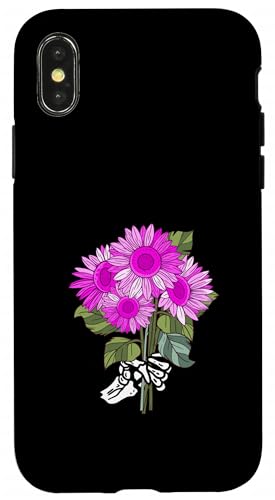 Pink Sunflowers My Last, My All Pink グラフィック スマホケース iPhone X/XS 用