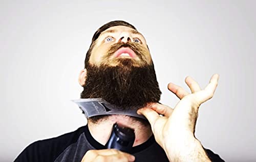 As-Seen-On-Shark-Tank-100-Clear-Pencil-The-Cut-Buddy-PLUS-Shaping-Styling-Tool-for-Perfect-Line-up-Edging-use-guide-with-a-Beard-Trimmer-or-Razor-to-Style-Your-Beard-Hairline