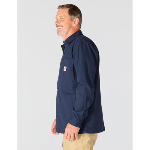 Image of Carhartt Men's 105532 Rugged Flex Relaxed Fit Canvas Fleece-Lined Snap