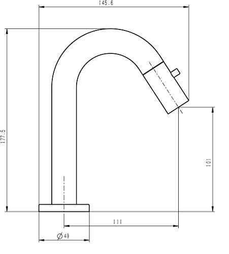 Grünblatt Bad Kaltwasser Standventil Armatur Wasserhahn Badarmaturen armaturen mit Anschlussschlauch