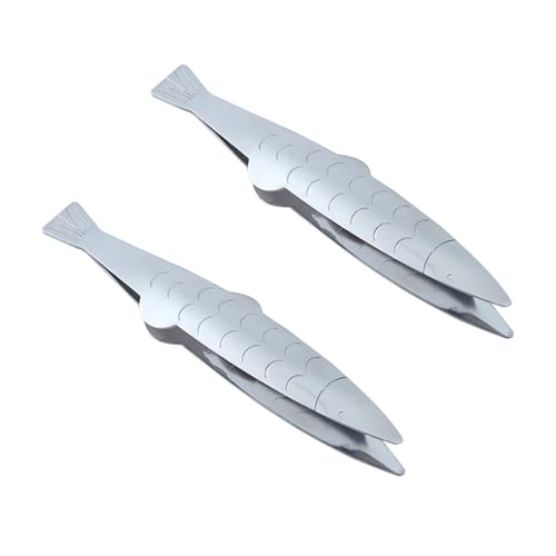 DECORNIJIA Pince à Épiler pour Arêtes De Poisson Acier Inoxydable 2 Pièces Outil Cuisine Multifonctionnel Léger Et Résistant pour Retirer Poissons Volailles Et Porcs
