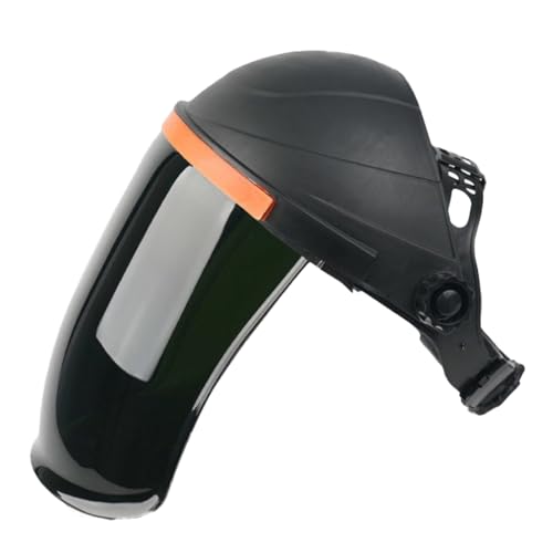 Image of Tyenaza Professional Welding Hood Helmet, Transparent Safety Face Shield with Heat Resistant Design(黑顶墨绿)