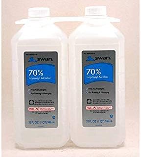 Swan 70% Rubbing Alcohol 2x32oz