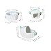 Yardwe 3pcs Cactus Hamster Hideout Guinea Pig House with Food Bowl Bathing Area for Small Animals for Chinchillas Hedgehogs and Rats