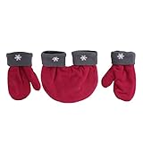 BESTOYARD Couple Lovers Winter Thicken Warm Glove Sweethearts Christmas Gift Couples Mittens 3pcs Gl