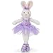 WEWILL Ballerina Bunny Stuffed Animal Adorable Soft Plush Toys Rabbit Doll Mother's Day Birthday Girls Gift, 15-Inch (Purple)