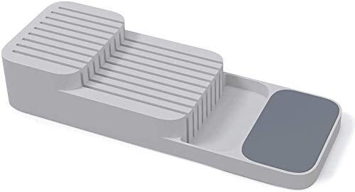 CYALERVA Knife Holder for Kitchen Drawer Plastic Knife Block Storage Rack, Kitchen Drawer Organizer Tray, Cutlery Storage Holder Stand for Knives Knife, Knife Organiser for Kitchen and Home.