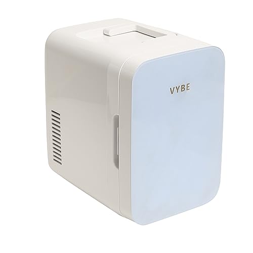 Image of Vybe Mini Beauty Fridge (6 Liter):AC /DC Portable Thermoelectric Cooler and Warmer.Also Used as Car Mini Fridge for Long Travel.Used to Store - Serums,Moisturizers,Toners, Cream,Nail Polish (VYBE1002)