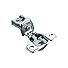 Salice Silvertone Finish Metal 106-degree 1-1/4-inch Overlay Soft Close Screw-on Face Frame Hinge (Pack of 10)