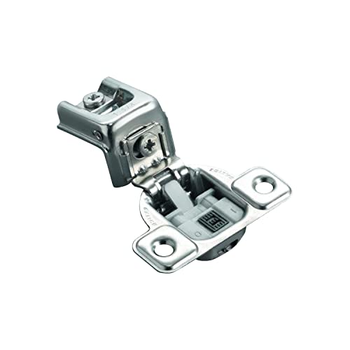 Salice Silvertone Finish Metal 106-degree 1-1/4-inch Overlay Soft Close Screw-on Face Frame Hinge (Pack of 5)