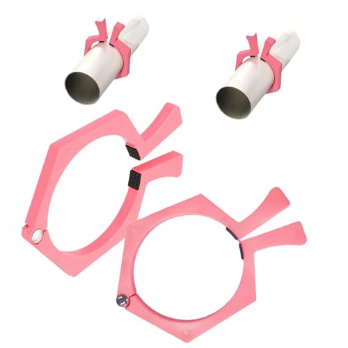 2PCS Tumbler Holder Tumbler Clamp for Sublimation Pinch Tumbler Clamp Perfect Tumbler Clamp Sublimation Tools for 20 Oz Cups Skinny Straight Tumblers(Pink)-SATONBEYI