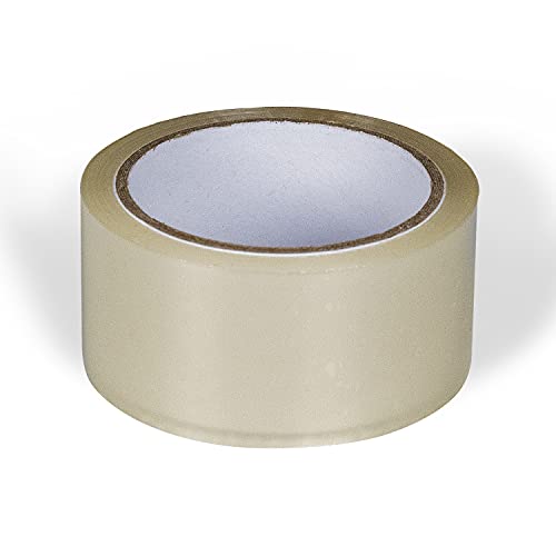 Borman Cinta Embalar 50m Cinta de embalaje adhesiva Cinta adhesiva transparente Cinta para cajas y paquetes 48mm de ancho (Transparente) Cover