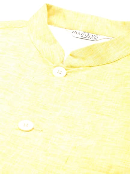 Image of SOJANYA (Since 1958, Men's Silk Blend Grey Kurta Pyjama & Silk Blend Jacket Combo