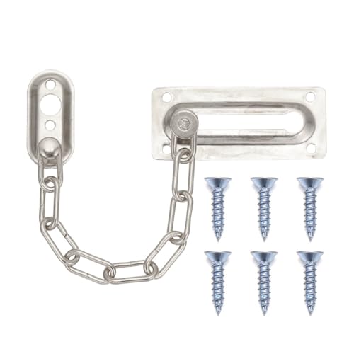Lucchetto a catena for porta, Lucchetto a catena for porta, Catena for porta di sicurezza Cattura scorrevole in ottone Bullone for porta Protezione forte Hardware Limitatore Blocco Chiusura a scatto C
