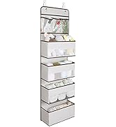 Univivi Door Hanging Organizer Nursery Closet Cabinet Baby Storage with 4 Large Pockets and 3 Sma...