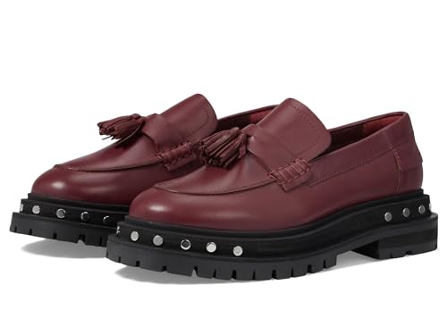 Image of Free People Teagan Tassel Loafers for Women - Sleek Leather Upper - Lugged Platform Sole - Synthetic Outsole