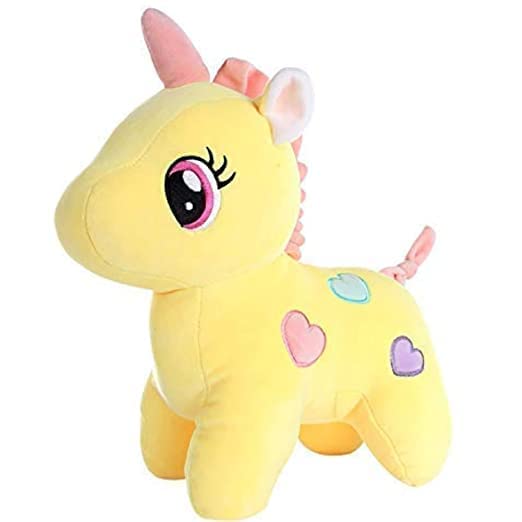 SRT TOYS Soft Toy, Baby Toys, Kids Toy, Soft Toy, Toy for Girl, Birthday Gift for Girl/Boys, Unicorn Plush Stuffed Toy (30CM) (Yellow1) (B0BZJDT8CJ) Amazon Price History, Amazon Price Tracker