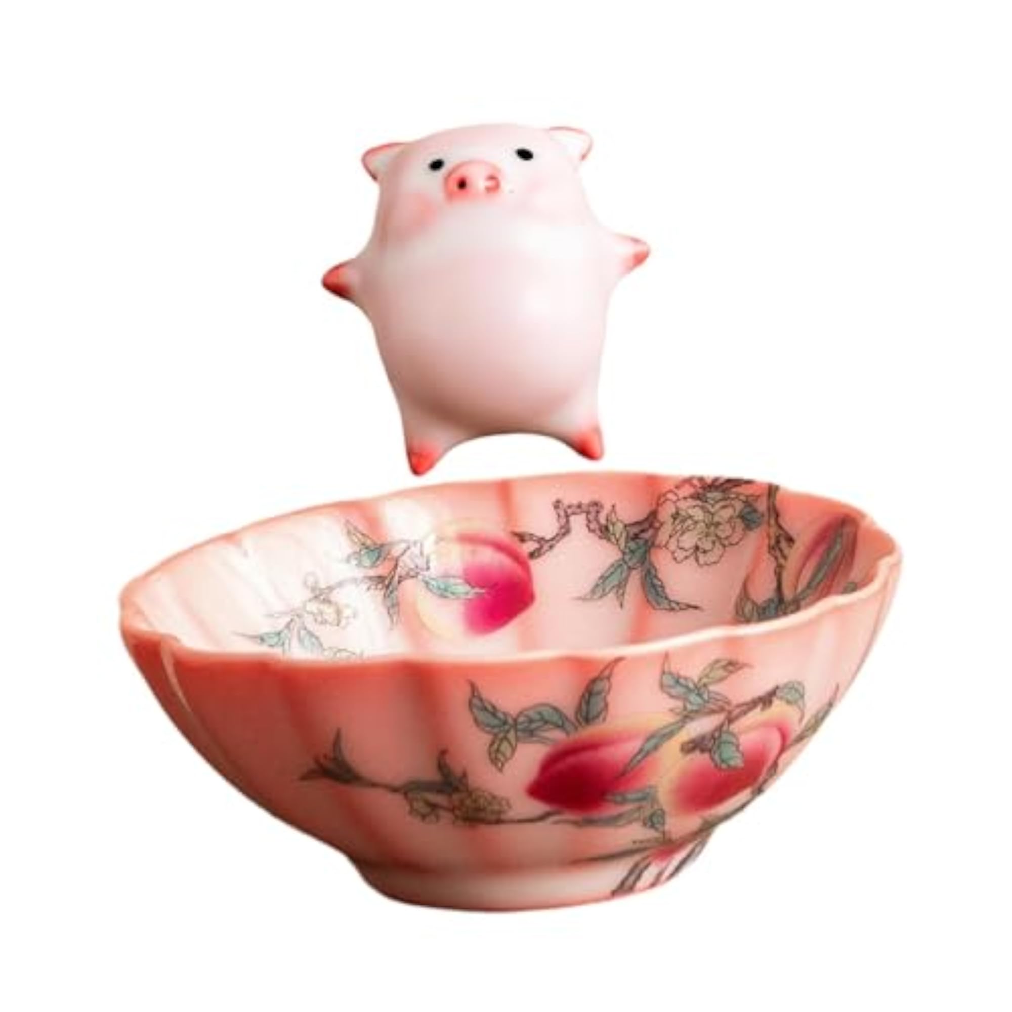 Ceramic Tea Cup with Tea Pet Collection, Cute Handmade