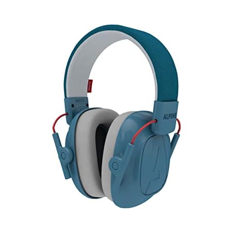 Alpine Muffy Kids Ear Defenders - Ear Muffs for Children aged up to 16 - Premium Noise-canceling Earmuffs specially designed for Kids - Comfortable Hearing Protection with adjustable Headband - Blue Cover