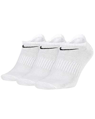 Preisvergleich Produktbild Nike Everyday Lightweight No Show Socks Socken 3er Pack (L, white)
