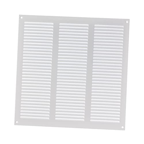 300x300mm Grille de Ventilation en Métal Blanc - Grille D'aération avec Moustiquaire