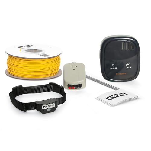 PetSafe Rechargeable In-Ground Pet Fence for Dogs and Cats Over 5lb - from the Parent Company of Invisible Fence Brand - Waterproof Collar with Tone and Static Correction Electric Collar