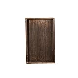 Amplio espacio y uso versátil: la bandeja decorativa de madera ofrece un área de apariencia generosa para platos, artículos diarios o almacenamiento de baño; ideal como bandeja otomana, organizador para todo o solución de servir cocina en múltiples entornos