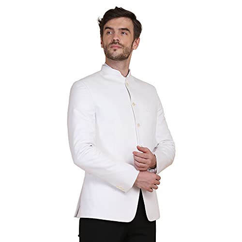 Image of TAHVO Grey Notched Lapel Blazer with Hanky