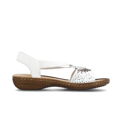 Chaussures Rieker 6088080 blanches pointure 41 ultra légères - 3