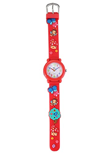 Image of Jewtme Kids Time Teacher Watches 3D Cute Cartoon Silicone Children Toddler Butterfly Wrist Watches for Ages 3-10 Boys Girls Little Child