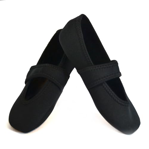 Betsy Lou Women's Slippers, Foldable, Flexible Flats, Slipper Socks, Travel Slippers, Exercise Shoe, Dance Shoe, Yoga Socks, House Shoes, Indoor Shoes