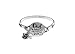 Wonderent “God is Within her. She Will not Fall” Handmade Beautiful Christian Bangle Bracelet with Wire Design and Flower Charm and Bead