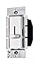 Hubbell Wiring Systems RS2LFSQLA tradeSELECT Single Pole Fan Speed Control with 3 Speed and Replacement Knob, 300W Power, 1.5A, 120V AC, Light Almond