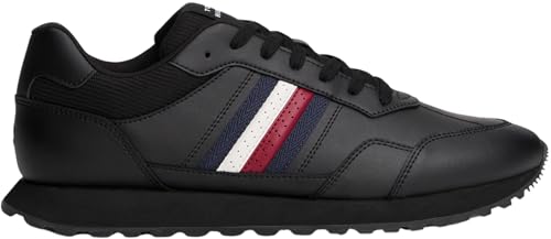Tommy Hilfiger Herren Runner Sneaker New Eva Stripes Low Top, Schwarz (Black), 40 – Ansicht 6
