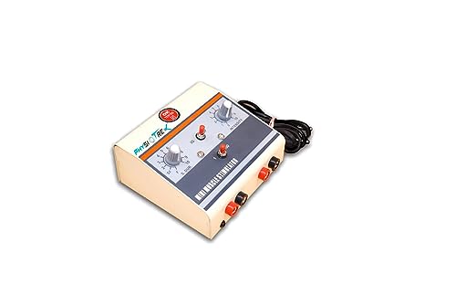 Image of PHYSIOTREX Mini Muscle Stimulator for Physiotherapy - 2 Channel EMS Machine with Galvanic & Faradic Modes - Professional Portable Muscle Stimulator Kit for Pain Relief, Rehabilitation & Toning (Includes 250ml Gel & 4 Pads) with 1 Year Warranty