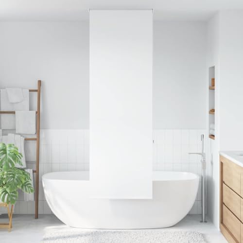 vidaXL Duschrollo 80x240 cm Stoffbreite 76 cm, Duschvorhang, Badewannenvorhang, Seitenzugrollo, Dusche Rollo, Badewannenrollo, Duschvorhang-Rollo