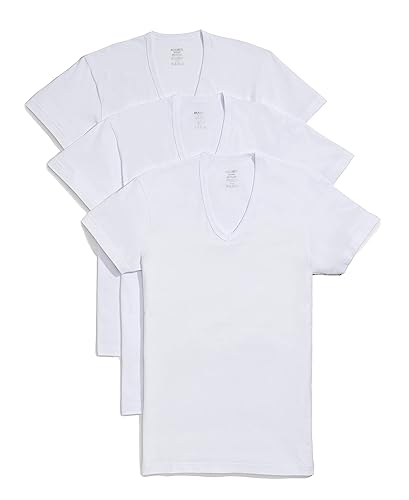 2(X)IST Mens Essential Cotton Slim Fit V-Neck T-Shirt 3-Pack