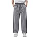 gsatuba High Waisted Wide Leg Sweatpants for Girls Fashion Teen Boys Sweat Pants Kids Athletic Joggers Clothes Dark Gray Teen Girl Clothes Size 9 Years