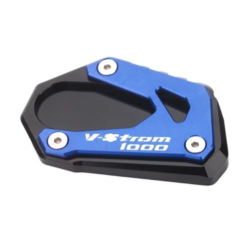 Plaque de support béquille latérale moto pour Suzuki VSTROM 1000 XT 2014-2021 bleue
