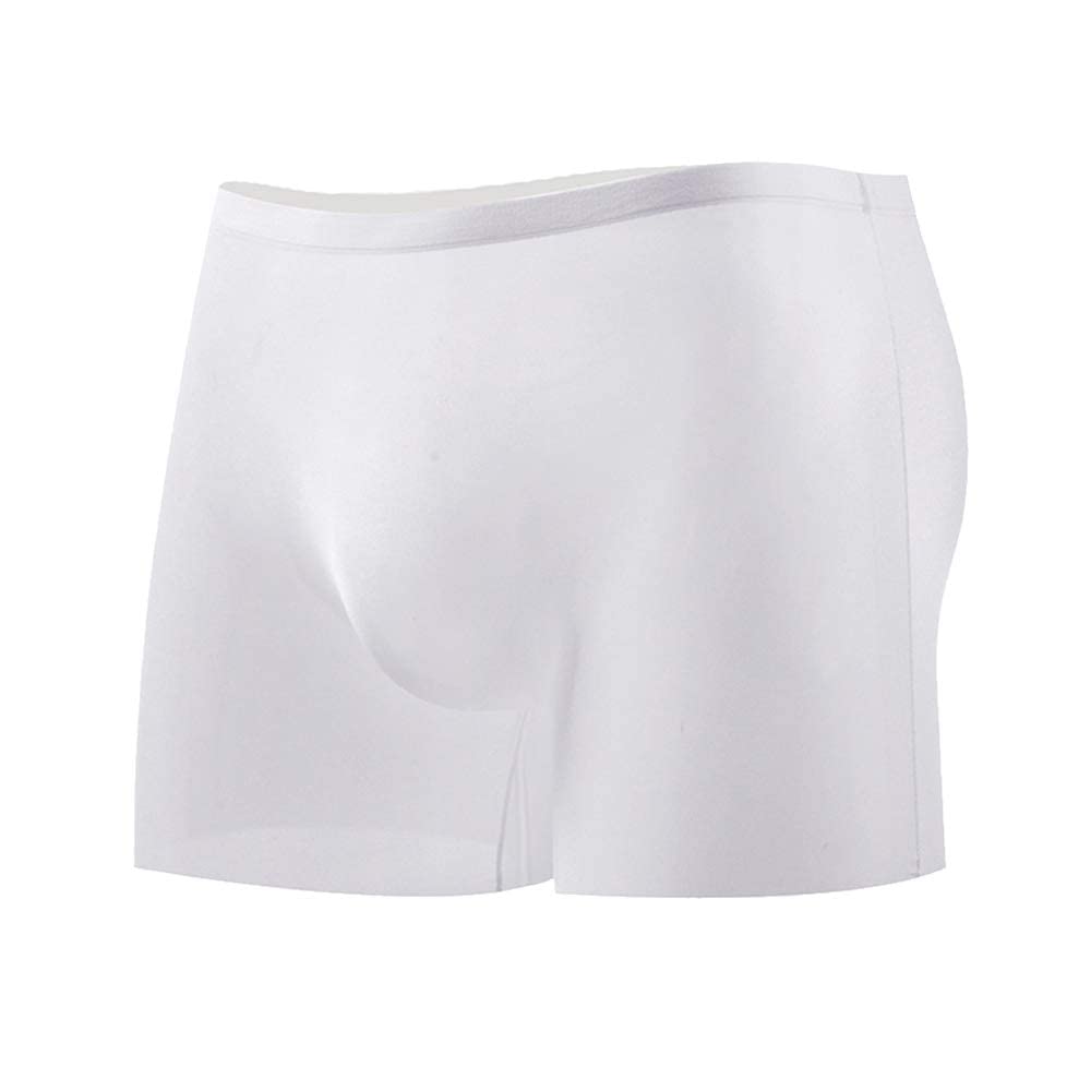 Ckzyrith Herren Extra Dünne Boxershorts Kurze EIS Seide Unterwäsche Nahtlose Sexy Halbtransparent Hosen