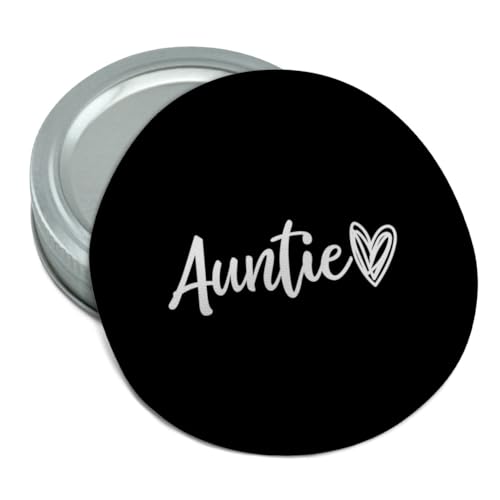 Graphics & More Auntie Heart Round Rubber Non-Slip Jar Gripper Lid Opener