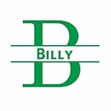 Pegatina para puerta con nombre - Billy - Verde