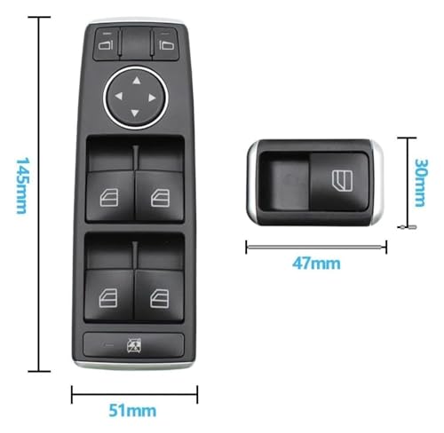 Commande interrupteur fenetre haut de gamme Mercedes Classe ML W166 - 4