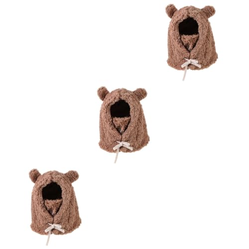Chapeau peluche oreilles ours pour rester au chaud tout l'hiver en ville comme au ski