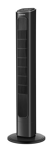 MONDIAL Ventilador de Torre Air Tower, Preto, 45W, 127V - VTR-01-B