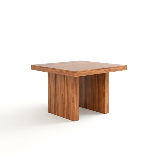 Image of SONA ART & CRAFTS Poster Solid Sheesham Wood 4 Seater Dining Table Set Dining Table with 4 Cushion Chairs Dinner Table Set for Dinning Room Home,Hotel and Office (Honey Teak Finish)