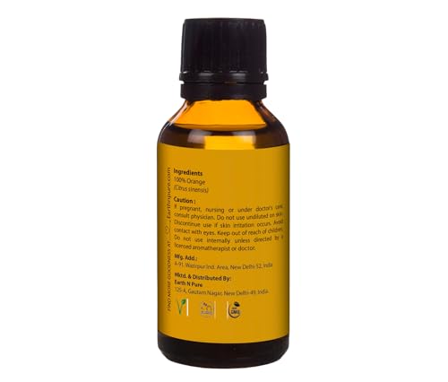 Image of Earth N Pure Orange Essential Oil Natural and Therapeutic Grade 30 ml