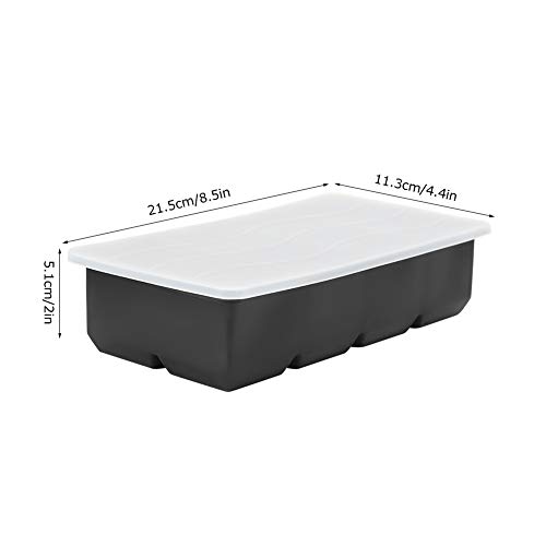 Bandejas de gelo, 8 grades bandejas flexíveis com tampa de acessórios de cozinha Fabricante de cubos